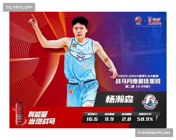 杨瀚森场均16.6分10.5板 青岛内线新星持续进步